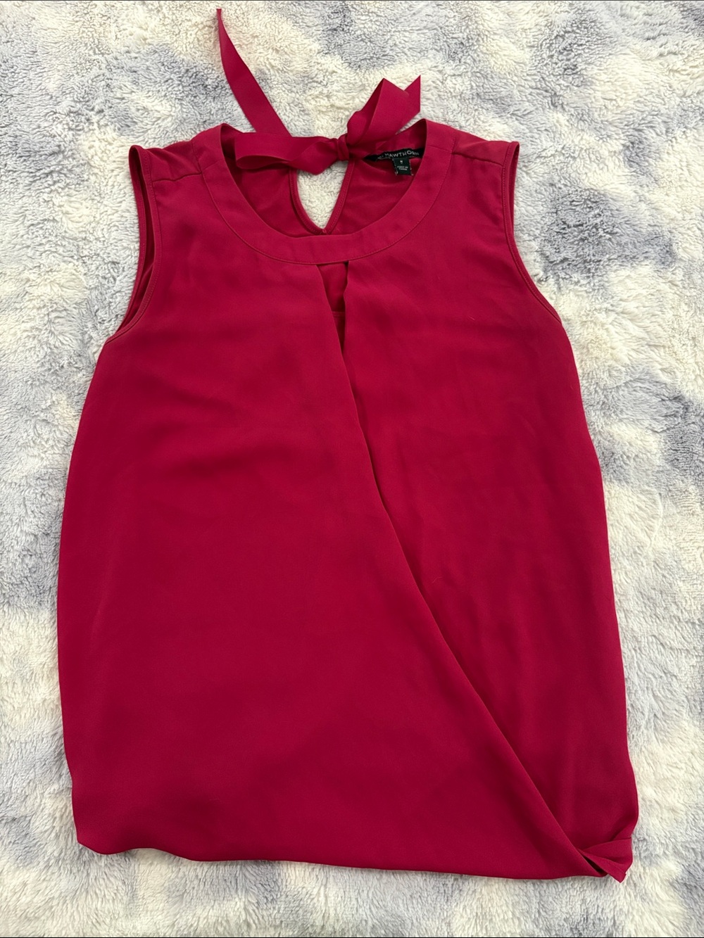 41 Hawthorn Sleeveless Tie-Back Camisole in Raspberry Pink